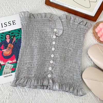 Нов модел дамско бюстие с копчета в няколко цвята