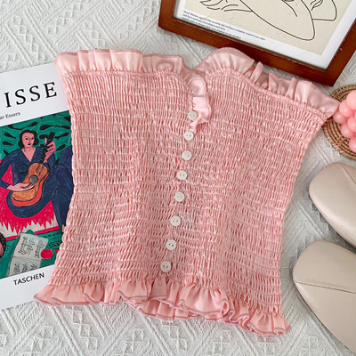 Нов модел дамско бюстие с копчета в няколко цвята