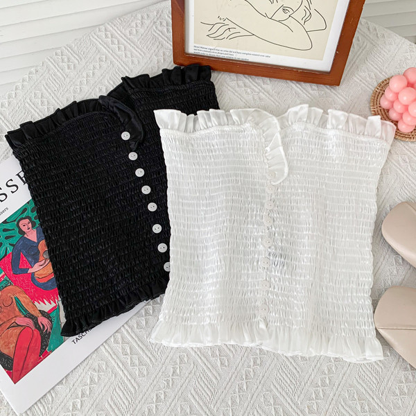 Нов модел дамско бюстие с копчета в няколко цвята