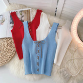 Дамски потник от рипс с връзки в няколко цвята