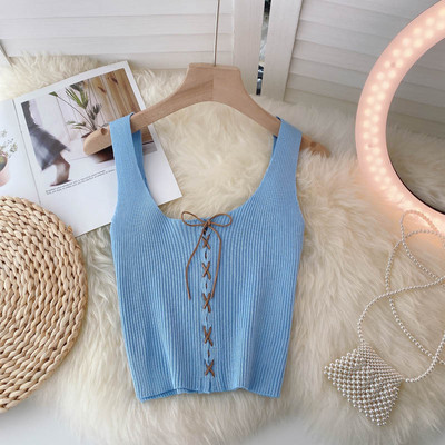 Дамски потник от рипс с връзки в няколко цвята