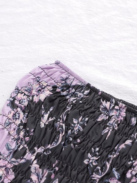 Sieviešu moderns krūtis asimetrisks raksts ar rakstu