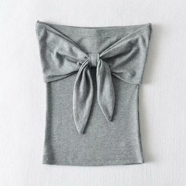 Maieu lung de zi cu zi cu panglică