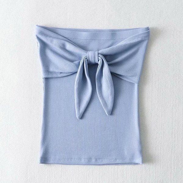 Maieu lung de zi cu zi cu panglică