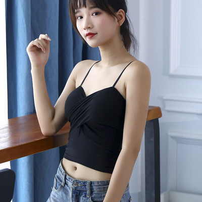 Maieu de dama cu bretele subtiri de mai multe culori