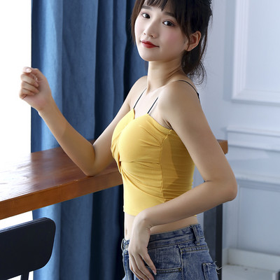 Maieu de dama cu bretele subtiri de mai multe culori