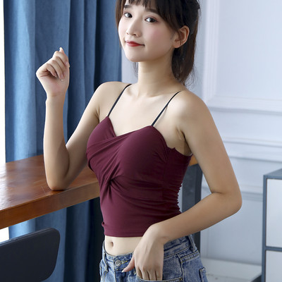 Maieu de dama cu bretele subtiri de mai multe culori