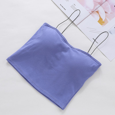 Νέο μοντέλο γυναικείο ελαστικό αμάνικο μπλουζάκι με λεπτά τιραντάκια