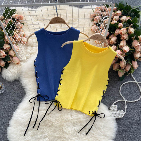 Jauna modeļa velveta sieviešu tops ar saitēm un apaļu kakla izgriezumu