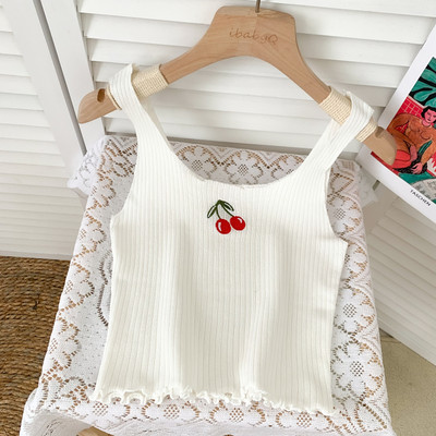 Νέο μοντέλο γυναικεία μπλούζα με τιραντάκια και κεντήματα