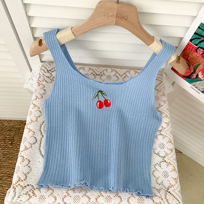 Νέο μοντέλο γυναικεία μπλούζα με τιραντάκια και κεντήματα