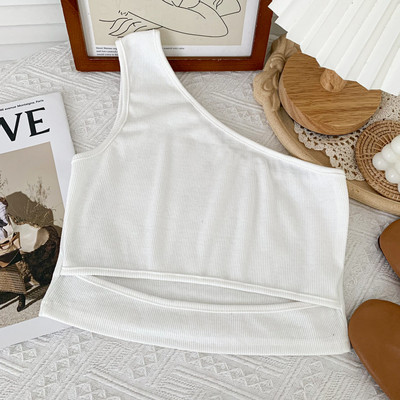 Γυναικεία αμάνικι μπλούζα με ένα λουράκι σε διάφορα χρώματα