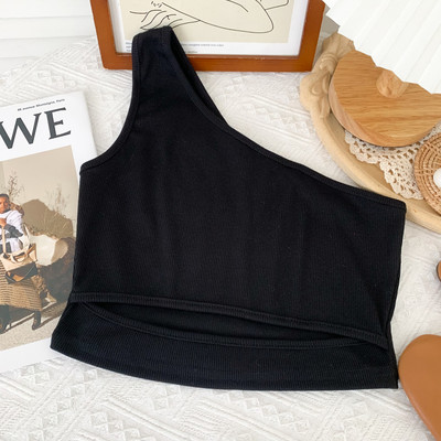 Γυναικεία αμάνικι μπλούζα με ένα λουράκι σε διάφορα χρώματα