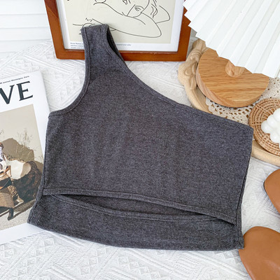 Γυναικεία αμάνικι μπλούζα με ένα λουράκι σε διάφορα χρώματα