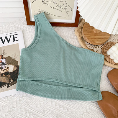 Γυναικεία αμάνικι μπλούζα με ένα λουράκι σε διάφορα χρώματα