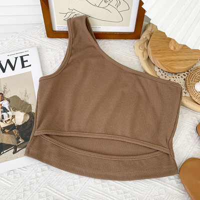 Γυναικεία αμάνικι μπλούζα με ένα λουράκι σε διάφορα χρώματα