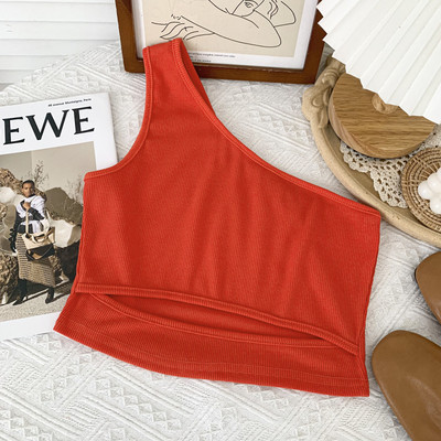 Γυναικεία αμάνικι μπλούζα με ένα λουράκι σε διάφορα χρώματα