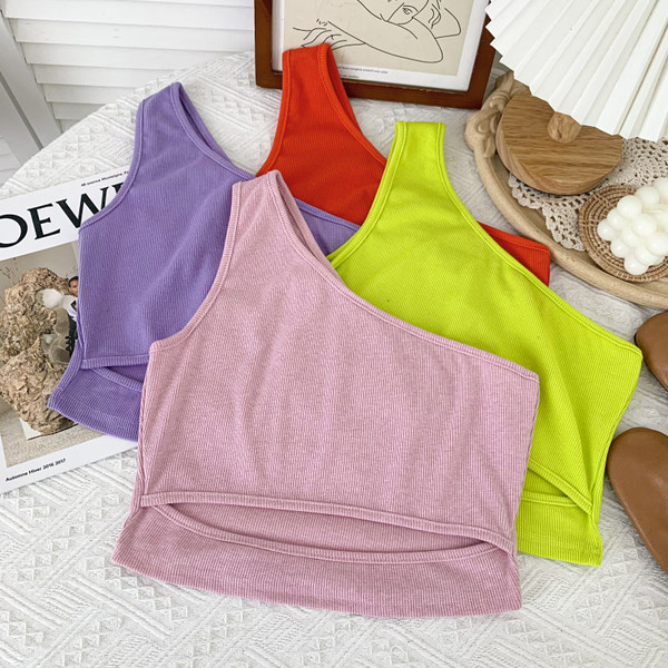 Γυναικεία αμάνικι μπλούζα με ένα λουράκι σε διάφορα χρώματα