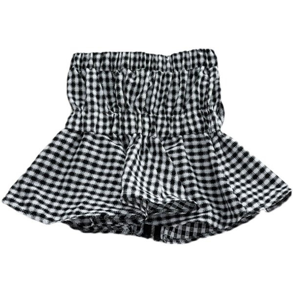 Mūsdienīgs sieviešu rūtains, garens krūšturis ar rāvējslēdzēju