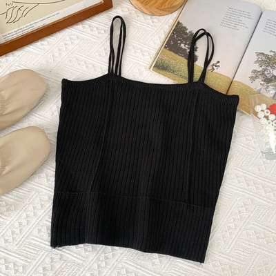 Maieu casual dama cu bretele subtiri - model montat