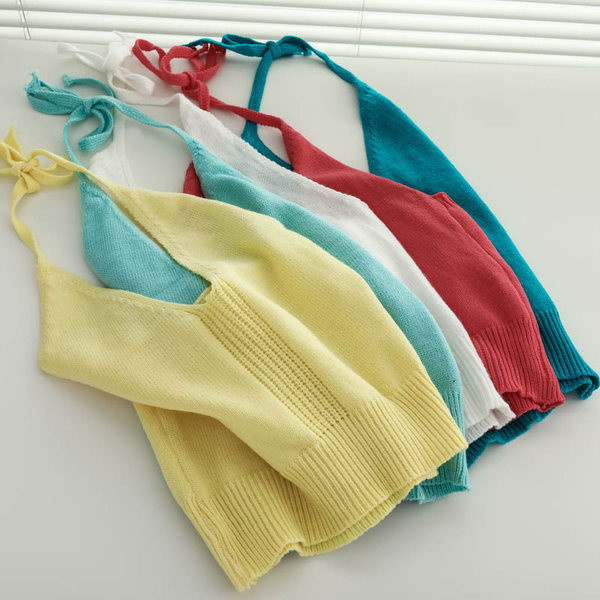 Maieu de damă cu bretele subțiri model simplu