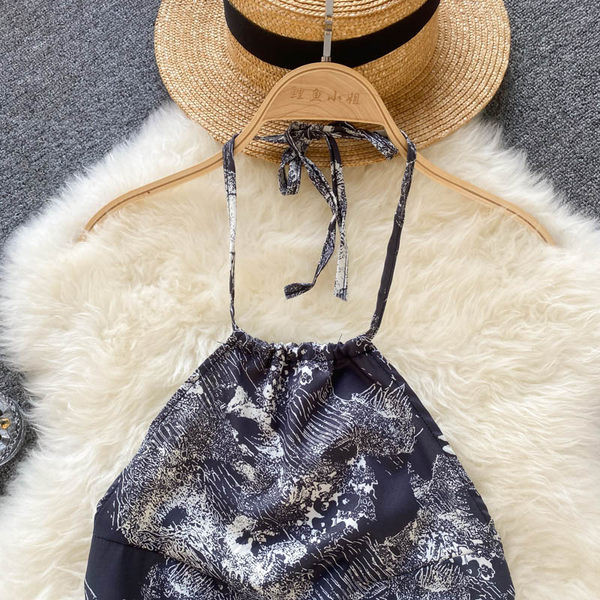 Maieu de damă de culoare gri, cu bretele și spate gol