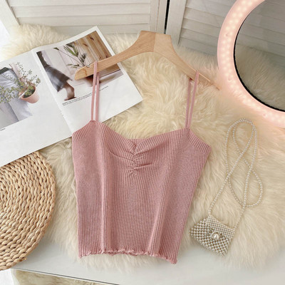 Ženska majica bez rukava na tanke naramenice - različite boje