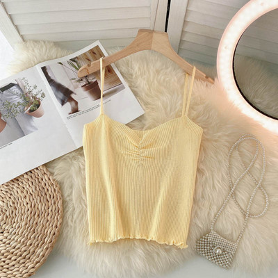 Ženska majica bez rukava na tanke naramenice - različite boje