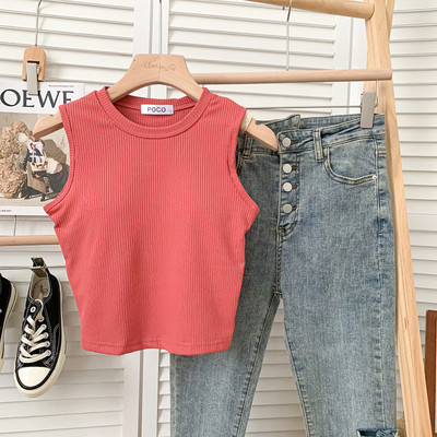 Jauna modeļa sieviešu topiņš ar ovālu kakla izgriezumu vairākās krāsās