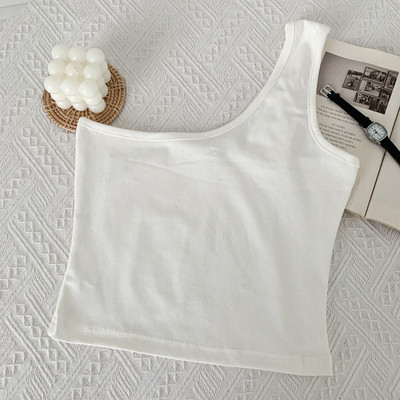 Jauna modeļa moderns sieviešu topiņš ar vienu lencīti - vairākas krāsas