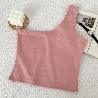 Jauna modeļa moderns sieviešu topiņš ar vienu lencīti - vairākas krāsas