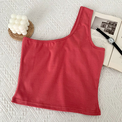 Jauna modeļa moderns sieviešu topiņš ar vienu lencīti - vairākas krāsas