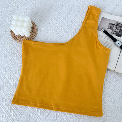 Jauna modeļa moderns sieviešu topiņš ar vienu lencīti - vairākas krāsas