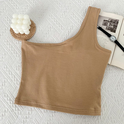 Jauna modeļa moderns sieviešu topiņš ar vienu lencīti - vairākas krāsas