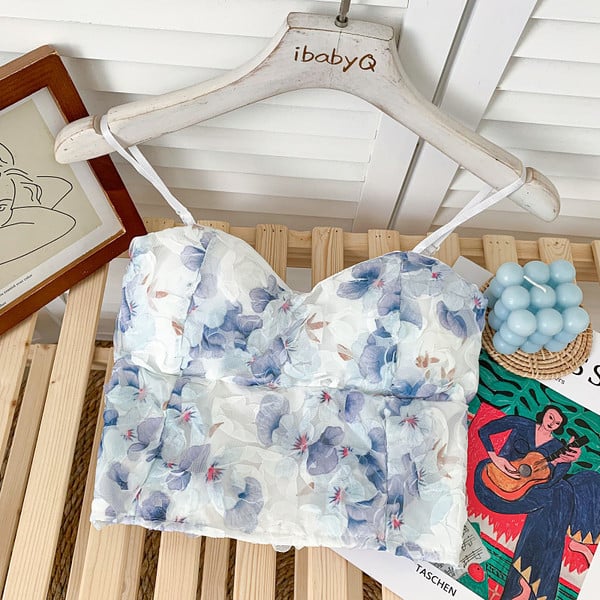 Jauna modeļa sieviešu krūtis ar ziedu rakstu - vairākās krāsās