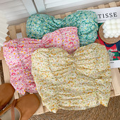 Bustiera de dama model nou cu model floral - potrivita pentru vara