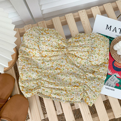 Bustiera de dama model nou cu model floral - potrivita pentru vara