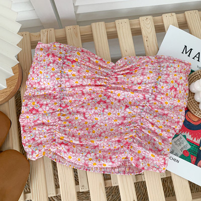 Bustiera de dama model nou cu model floral - potrivita pentru vara