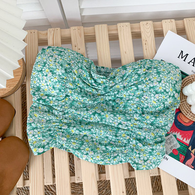 Bustiera de dama model nou cu model floral - potrivita pentru vara