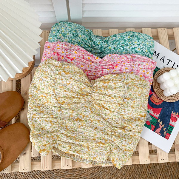 Bustiera de dama model nou cu model floral - potrivita pentru vara