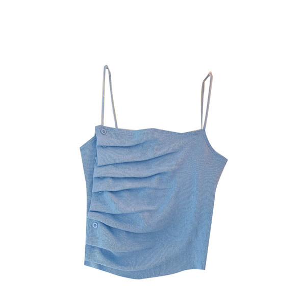 Maieu de damă tricotat cu bretele subțiri în patru culori