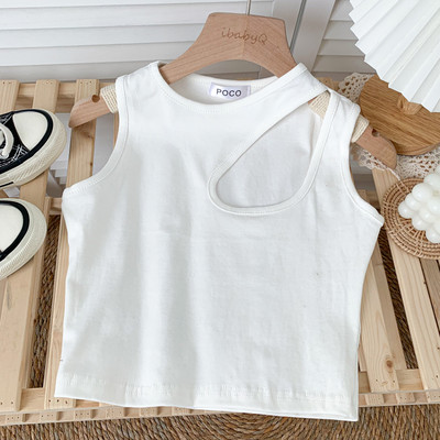 Novi model ženske majice bez rukava sa okruglim izrezom u više boja