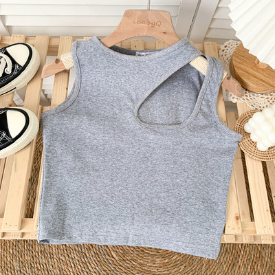 Novi model ženske majice bez rukava sa okruglim izrezom u više boja