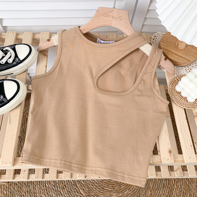 Novi model ženske majice bez rukava sa okruglim izrezom u više boja