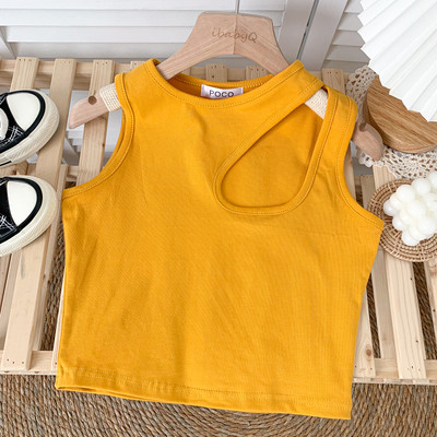 Novi model ženske majice bez rukava sa okruglim izrezom u više boja