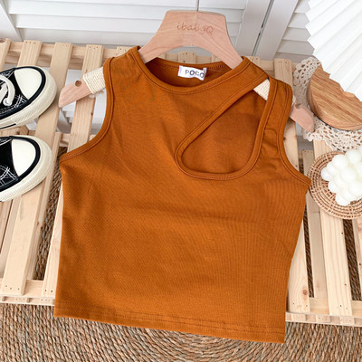 Novi model ženske majice bez rukava sa okruglim izrezom u više boja