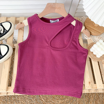 Novi model ženske majice bez rukava sa okruglim izrezom u više boja