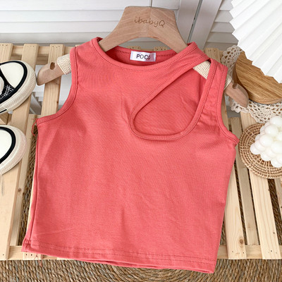 Novi model ženske majice bez rukava sa okruglim izrezom u više boja