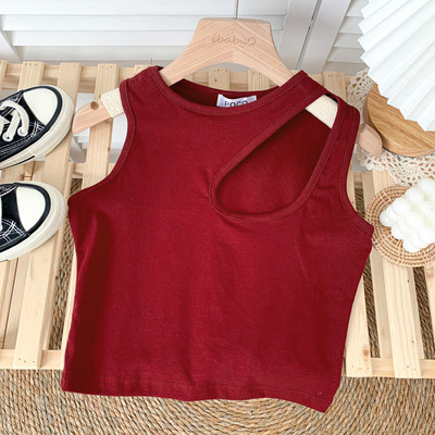 Novi model ženske majice bez rukava sa okruglim izrezom u više boja