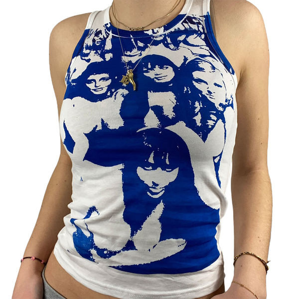 Maieu casual de damă, cu decolteu oval și bretele largi